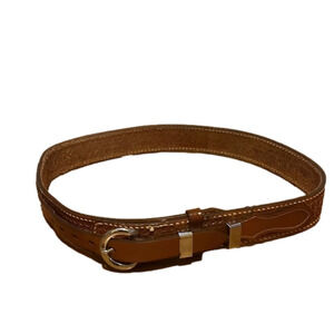𝅺brazon Joe belt company leather western belt, 31” from prong to middle hole